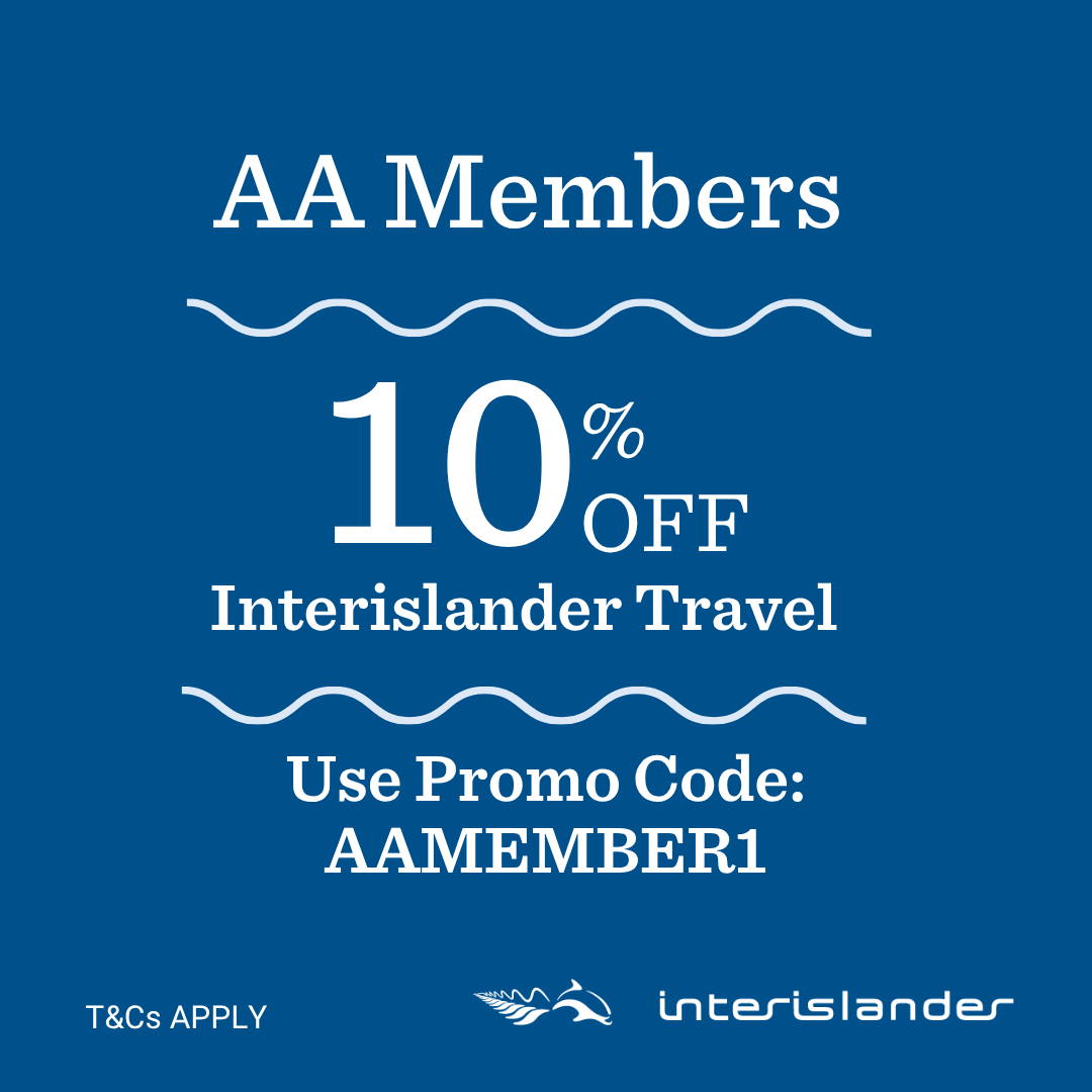 Interislander AA members 10% off promo code 