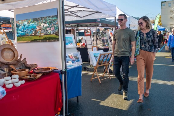 A spot of shopping at the market