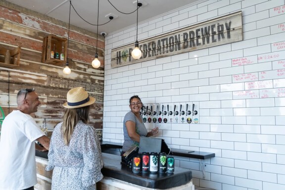 Beer tasting at Hop Federation