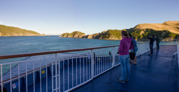 Interislander Aratere Leaving the Tory Channel between the East and West Head RH1446