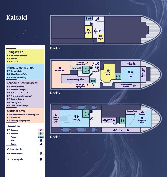 Kaitaki Deck Layout