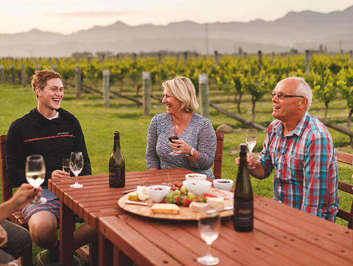 Group tasting at Spy Valley wines