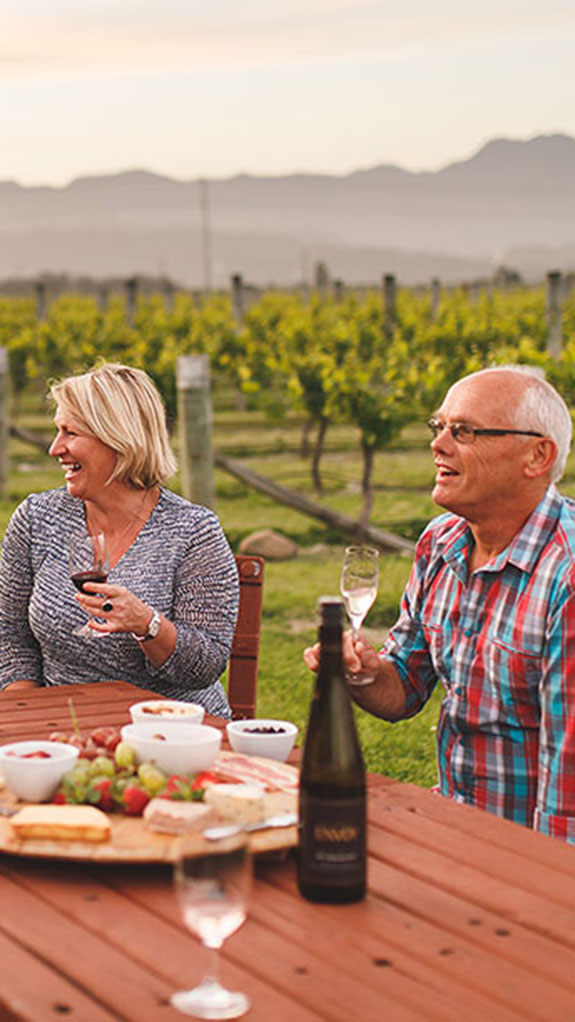 Group tasting at Spy Valley wines
