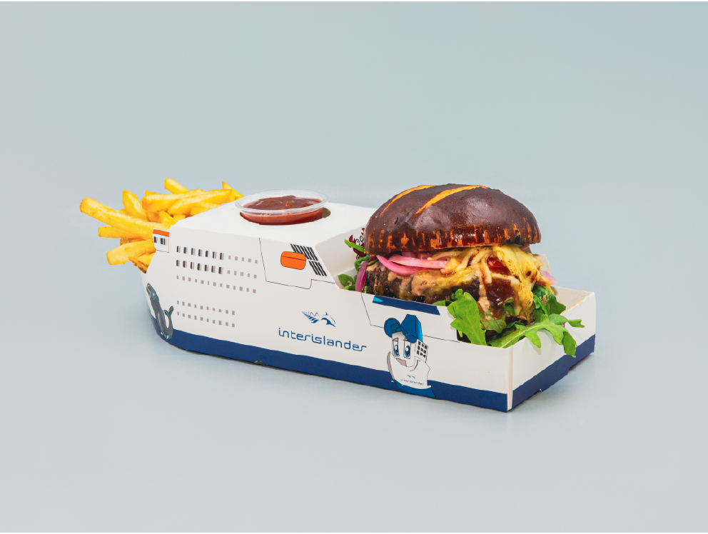 Interislander WOAP burger - Ferry Tale 