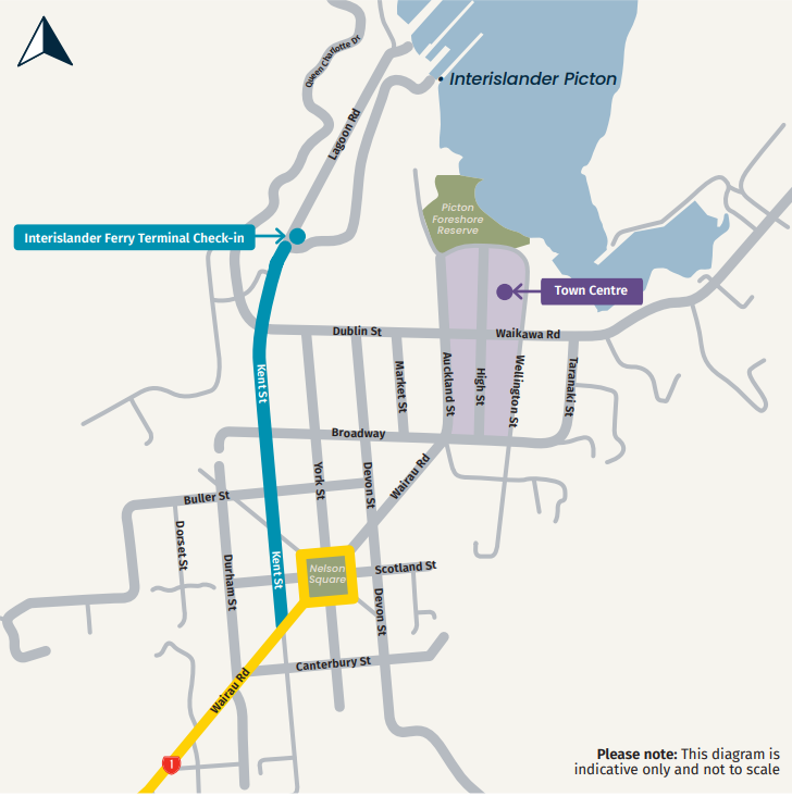 map of picton terminal