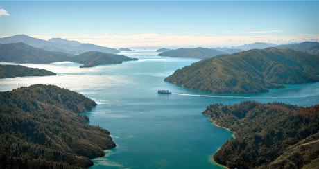 InterIslander Kaitaki Aerial Marlborough Sounds 2 v2