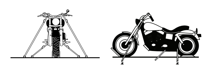 Motorbike tie downs